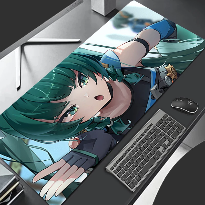 Mousepad Computer Gaming Accessories Keyboard Pad Z-zenless Zone Zero Qingyi Office Rubber Mouse Pad Decoracion Desk Mouse Mat