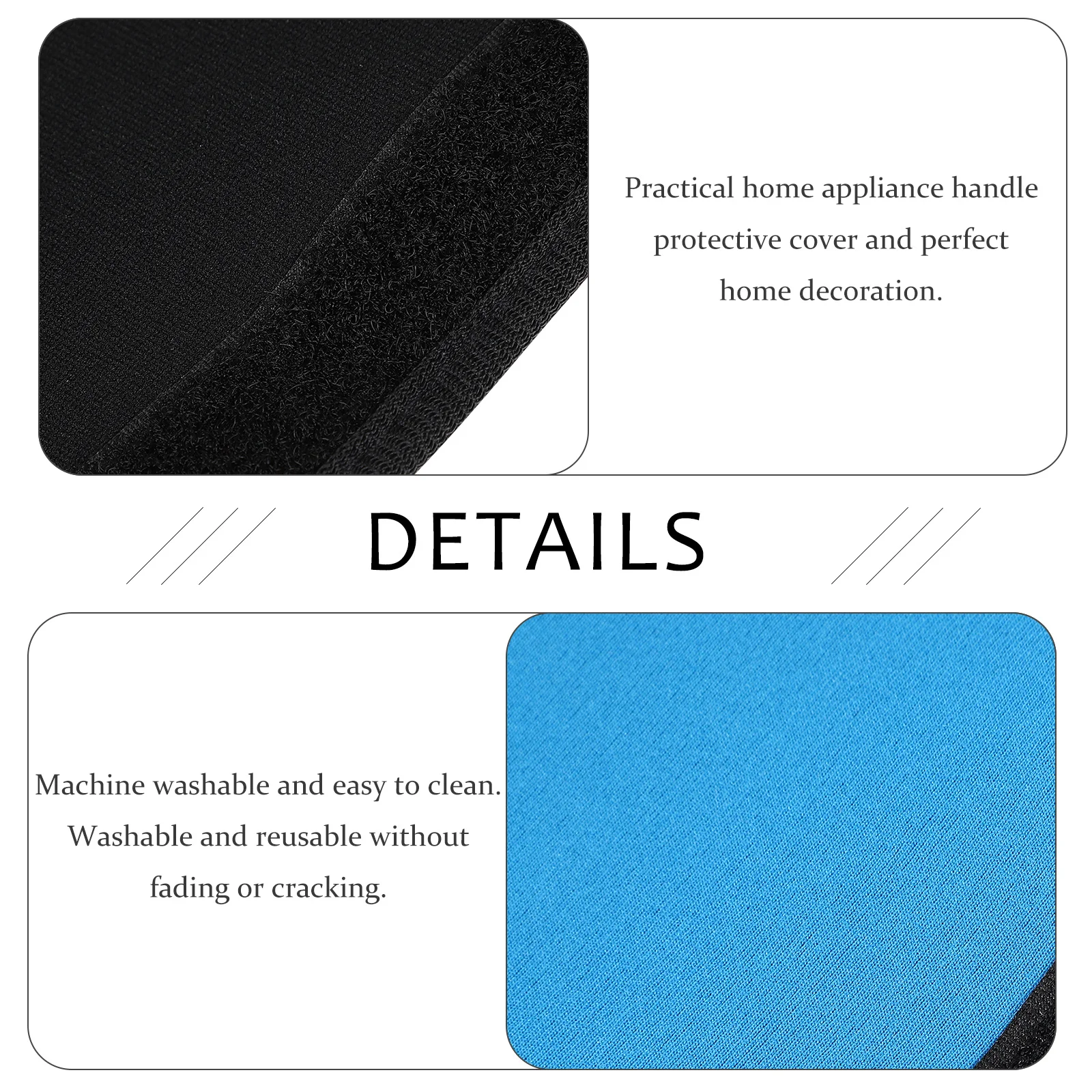 

2Pcs Refrigerator Handle Covers Comfortable Protector Door Handle Covers for Fridge Microwave Oven Dishwasher Kitchen