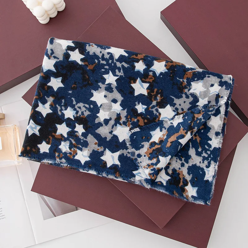 الخريف والشتاء وشاح المرأة الجديدة المألوف وشخصية، الراقية ومتعددة الاستخدامات، طالب تقليد الكشمير شال دافئ