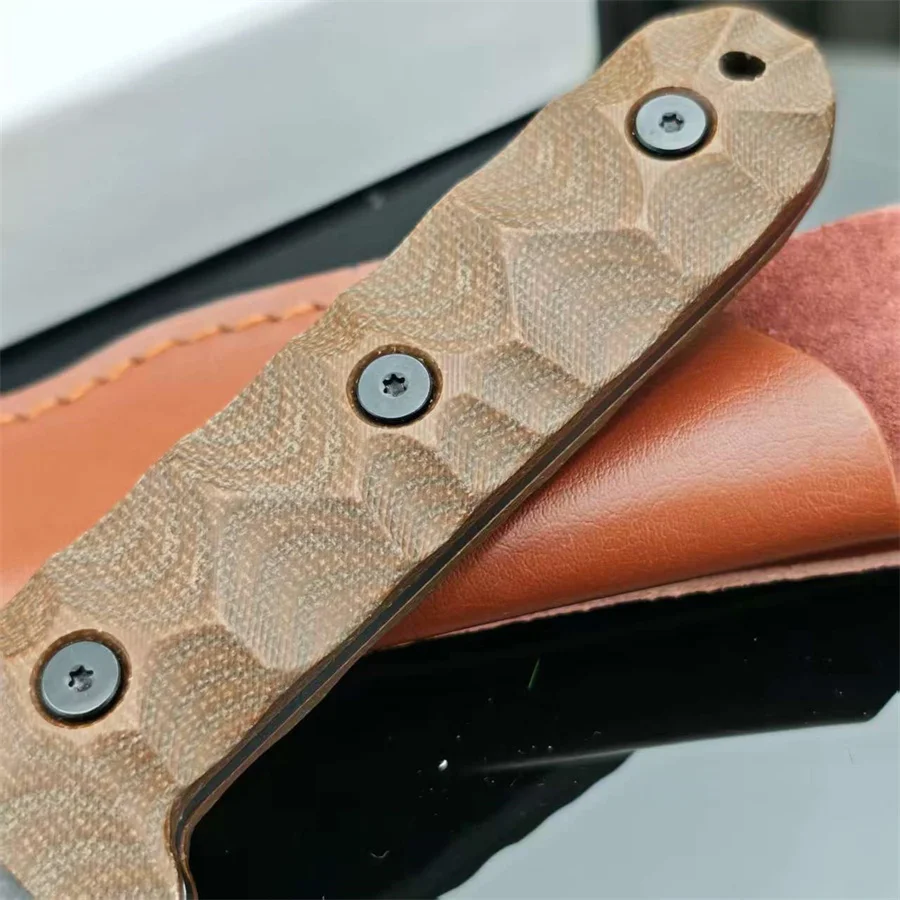 ES / EE PR4 Straight Knife D2 Blade Outdoor Hunting Sharp Cutting High Hardness Multi-functional with Sheath Knives Gift for Men