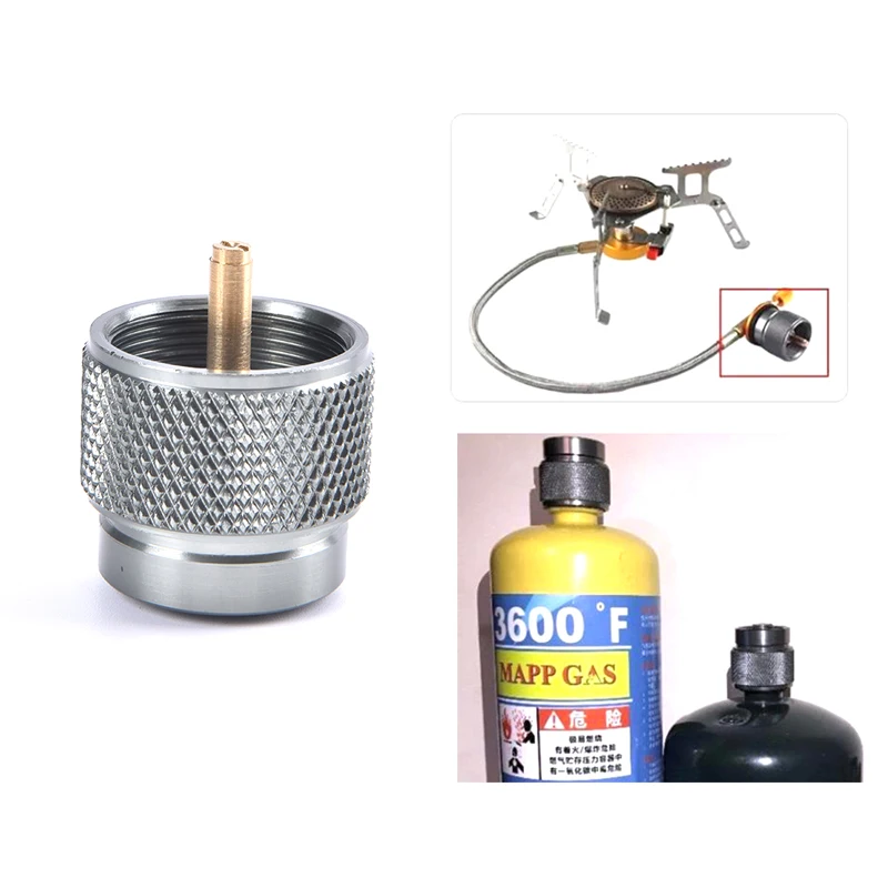 Outdoor camping stove gas tank adapter Mapp gas tank adapter American standard