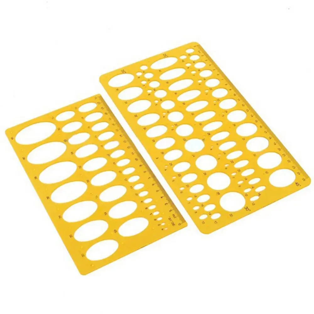 1Pc Mechanical Ruler Oval Round Template 21cm/25cm Ellipse Drafting Drawing Stencil Ruler Professional Tool