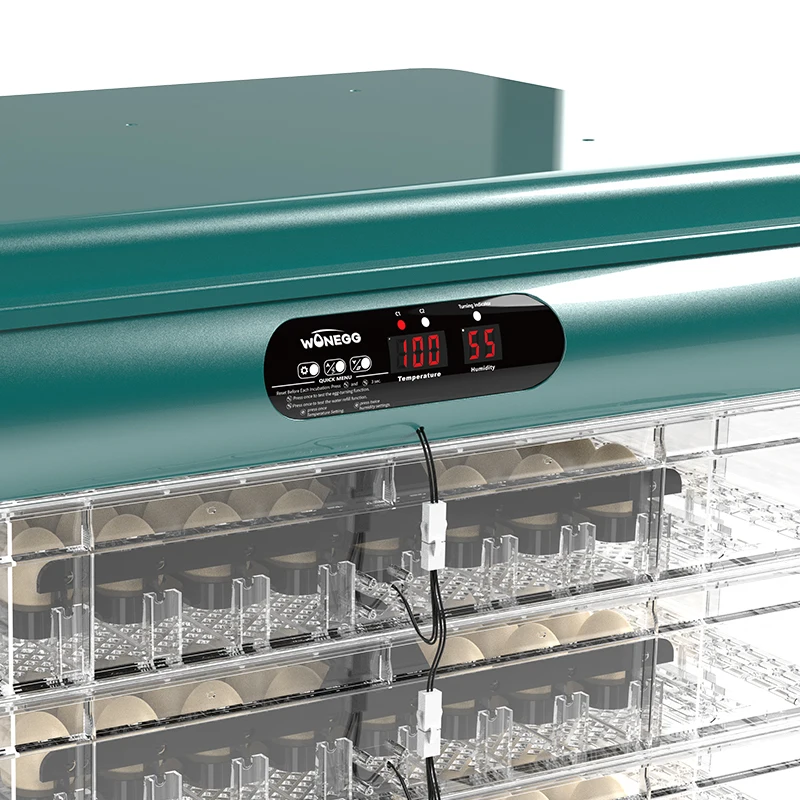 WONEGG New 400 Egg Automatic Humidity Temperature Control Incubator Chicken Incubation Brooding and Hatching