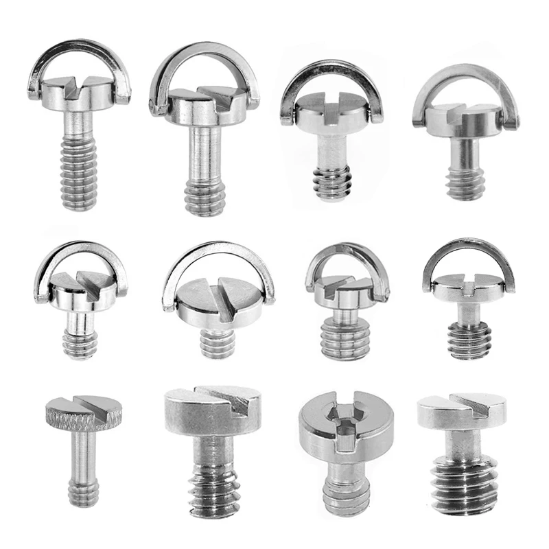 5PCS Camera Screw 1/4 3/8 inch Tripod Ballhead Quick Release Plate Screw SLR Camera Mount Adapter Photography Accessories