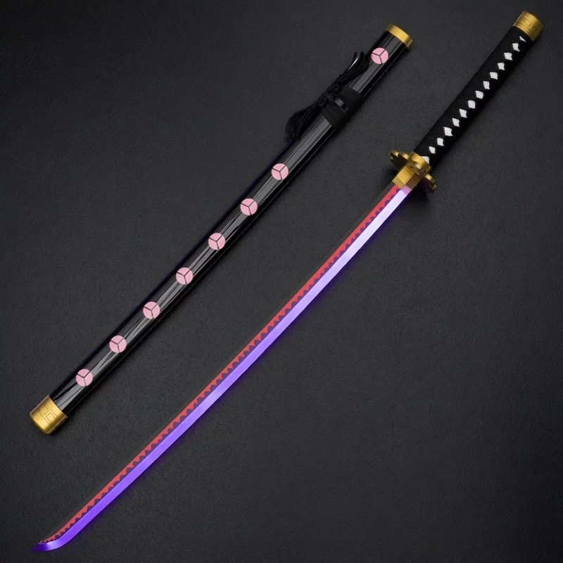 104 CM Shusui Black Blade Katana Replica Light-Up Blade Anime Cosplay Sword view 5