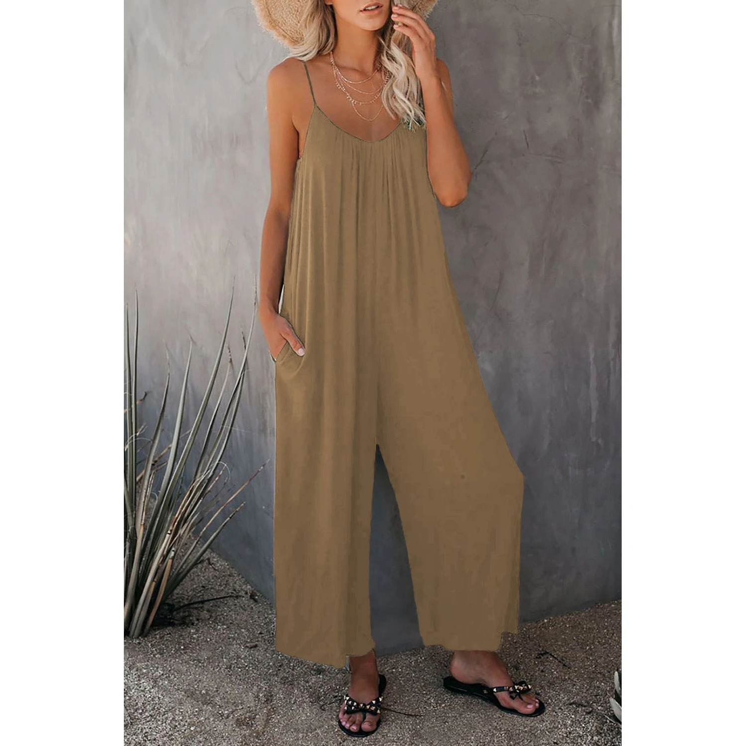 

Лето 2023, женские свободные повседневные цельные брюки, однотонная вставка, удобная хлопковая одежда для путешествий, одежда для поездок на работу