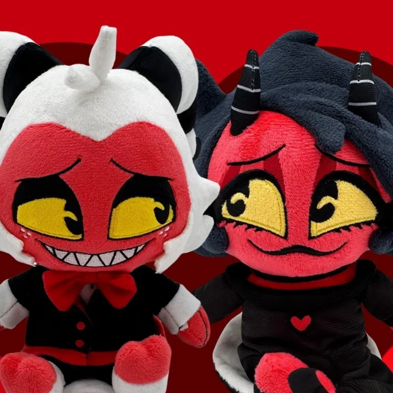 Nuevo Hazbin Hotel muñeco de juguete de peluche Loona Blitzo muñeco de peluche de dibujos animados personalidad periférica juguete decoración de habitación chica regalo de vacaciones