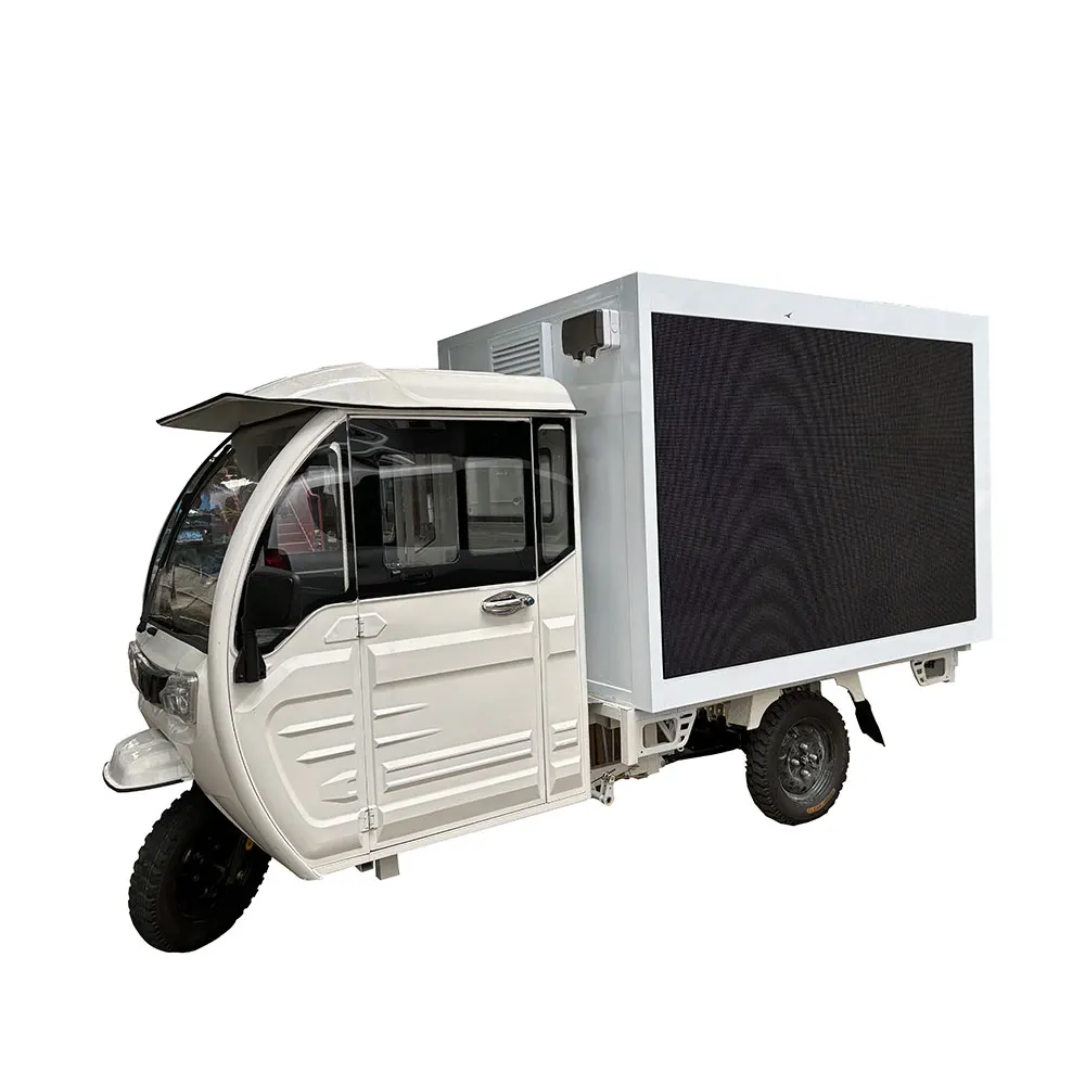 Hot Sale Outdoor Mobile Media Scooter 192x192 Module for Scooter Led Ads Tricycle 3side Led Screen Video