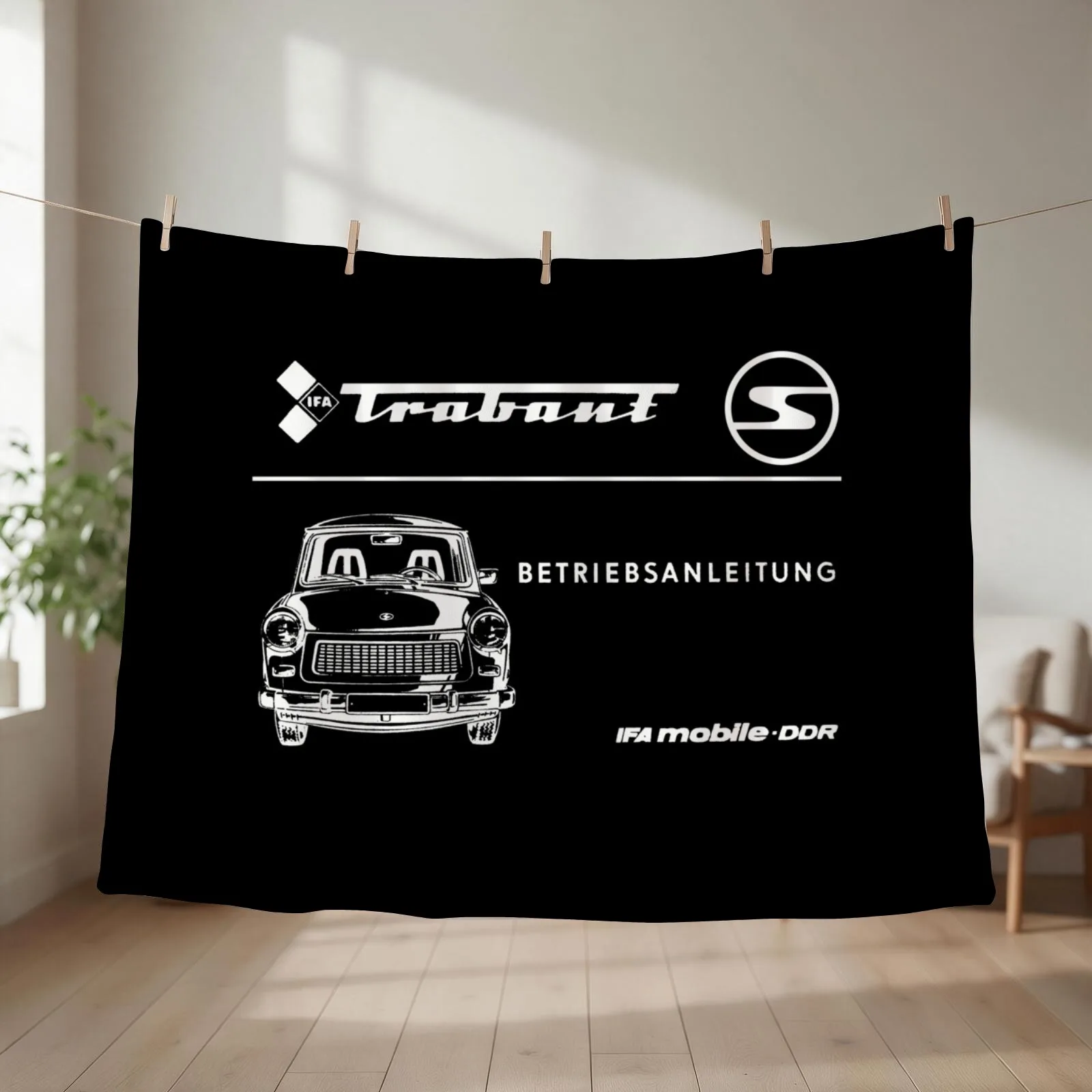 TRABANT - OWNERS HANDBOOK Throw Blanket Decorative Beds blankets and throws Soft Plaid Quilt Blankets
