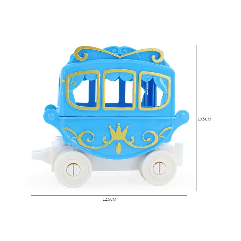 Cmpatible Big Building Blocks Castle Series Princess Prince Carriage Accessories Large Bricks Kids Assembly Toys Party Gifts