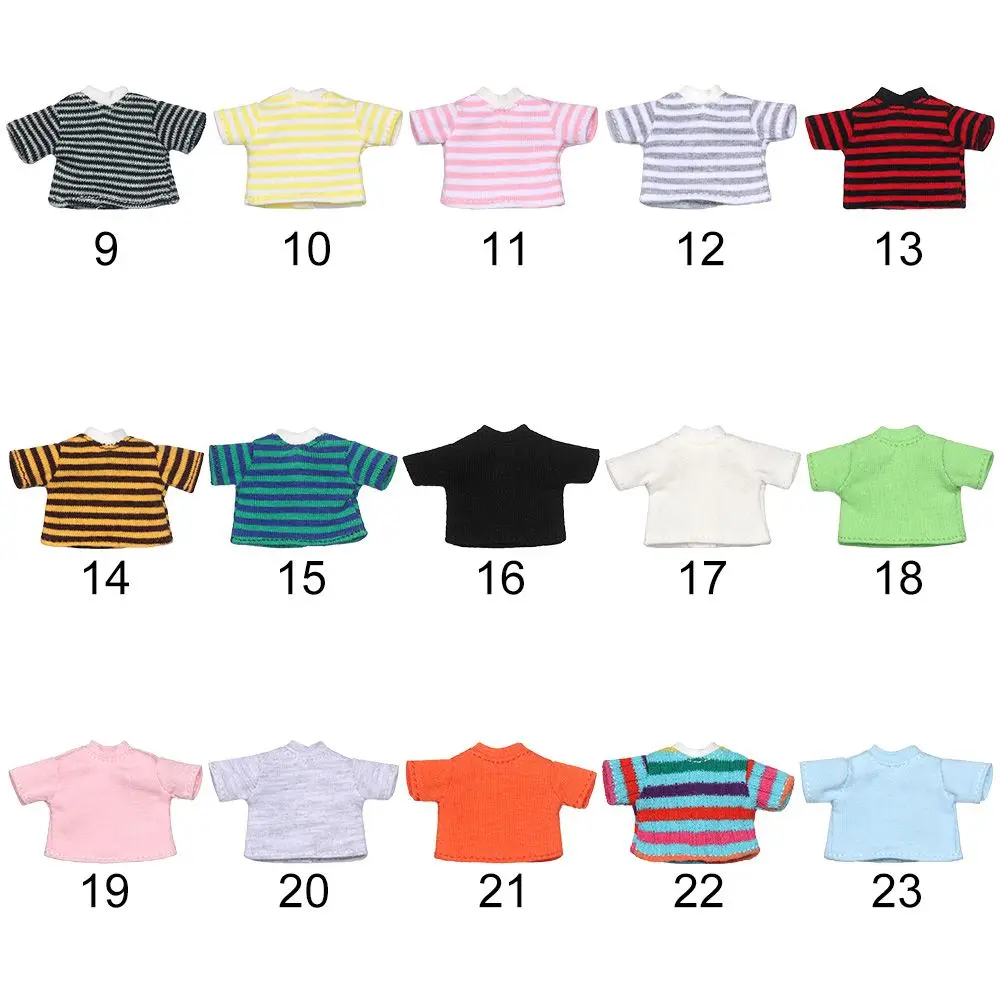 1/12 BJD Doll Clothes Suits OB11 Doll T-shirt 1/11 Doll Panties Fashion Doll Cotton Socks DIY Doll Clothes Dolls Accessories