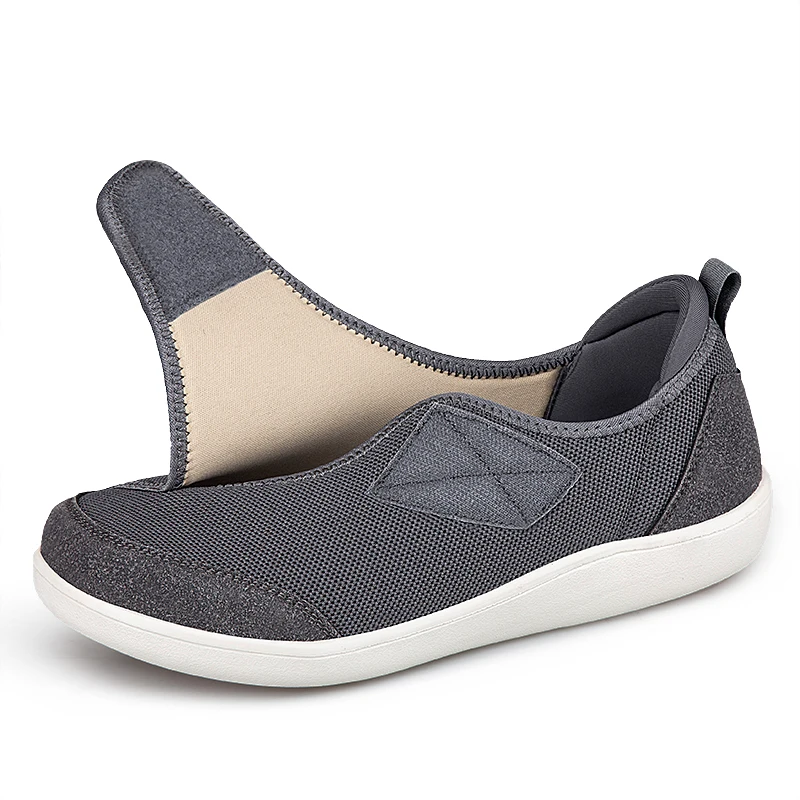 

Easy Top Wide Toe Box Orthopedic Diabetic Shoes for Men Women Adjustable Hook&Loop Swollen Wide Foot Hallux Valgus Bunion