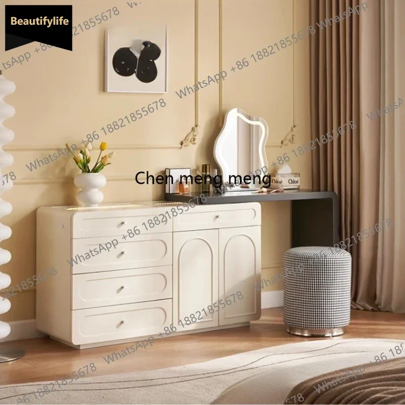 

B567 Wood Light Design Table Luxury Women Modern Comfortable Beauty Cosmetics Dressing Table Big Mesa De Maquillaje Bedroom Furn