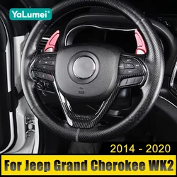 For Jeep Grand Cherokee WK2 2014 2015 2016 2017 2018 2019 2020 ABS Car Steering Wheel Button Frame Cover Trim Decoration Sticker