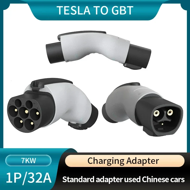 

EVONIC EV Adapter 32A Tesla to GBT Adapter 250V Car Accessories Charging Connector Anti Theft for GBT Car BYD