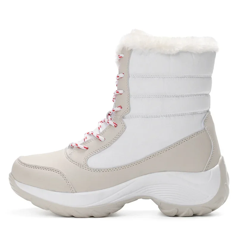 Inverno novas botas de neve femininas à prova dwaterproof água antiderrapante quente de alta qualidade sapatos de algodão venda quente mulher botas de tornozelo plus size 35-43 zapatos