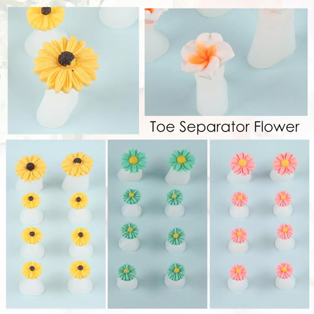 Safe  Foot Finger Separator Comfortable Wearing Convenient Pedicure Toe Splitter Washable Stable Base Toe Splitter Manicure Tool