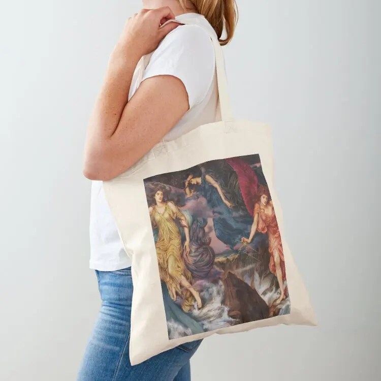 

Evelyn De Morgan - The Storm Spirits Tote Bag foldable reusable bag Eco bag large tote tote canvas