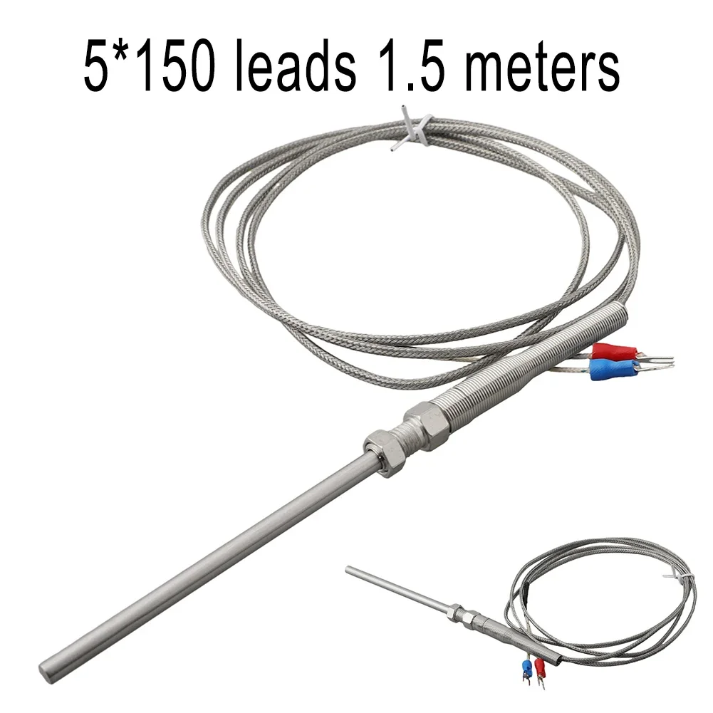 K-type High Temperature 0-800℃ Thermocouple 50mm Probe Sensor 1.5M Herramientas Power Tool Sets Taladros