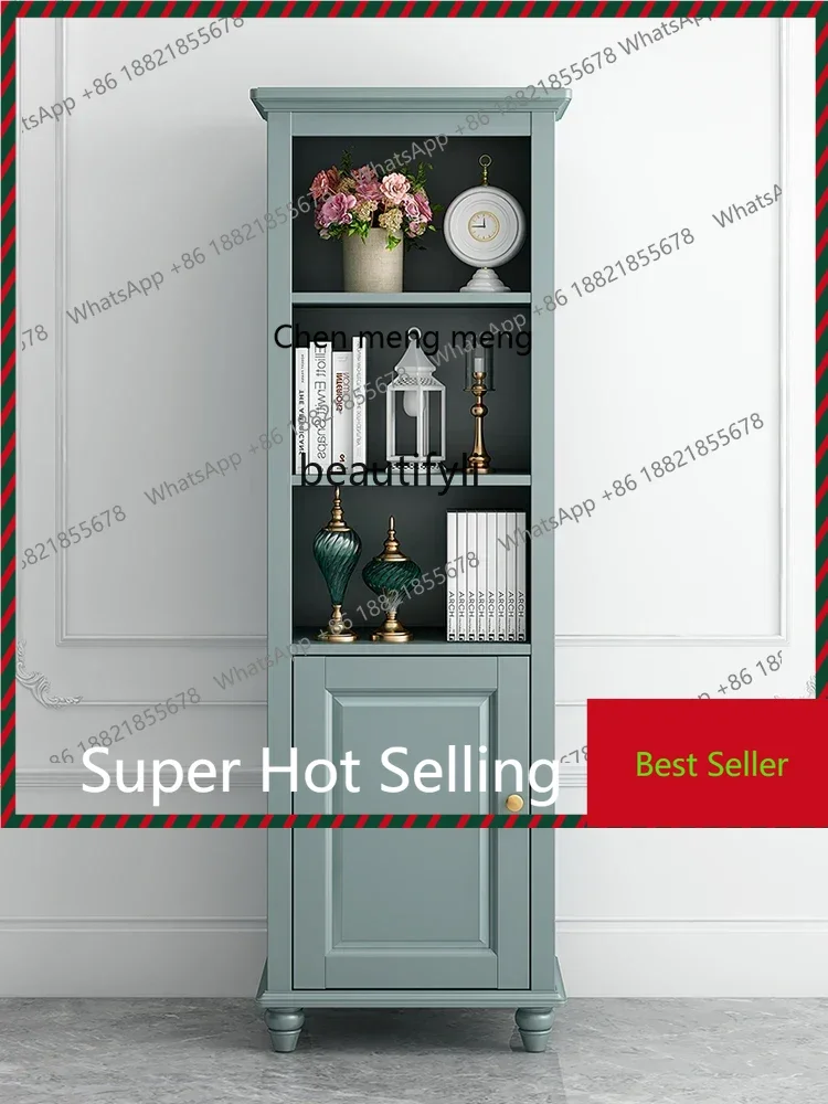 K182xzAmerican Light Luxury Solid Wood Ash Wood Single Door Wine Cabinet Side Cabinet Living Room Light Luxury Locker