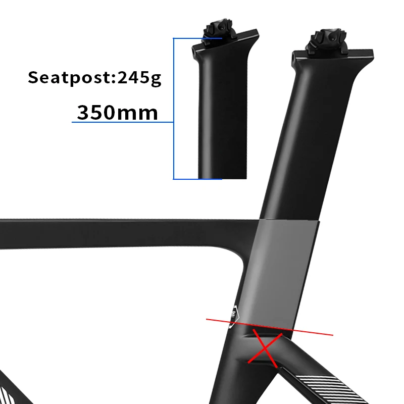 Full Carbon Track Bicycle Frame 700C Carbon Track Bike Frame Set With Fork Seatpost Carbon Fixed Gear Track Racing Bicycle Frame