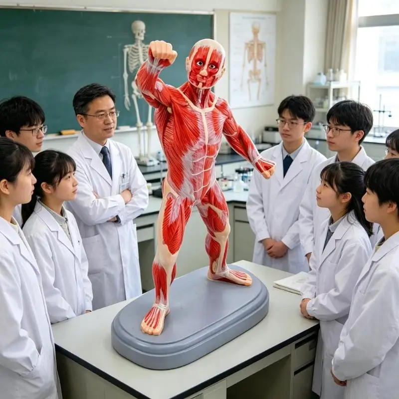 R53C Realistic Human Body Muscle Model Fade Resistant PVC Exercise Muscles Structure Model For Artists and Nursing Students
