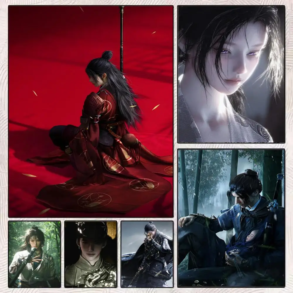 

W-WHERE W-WINDS MEET Game Poster HD Art Mural Wallart Poster Waterproof Vintage Print Decor for Home Decoration DIY Durable