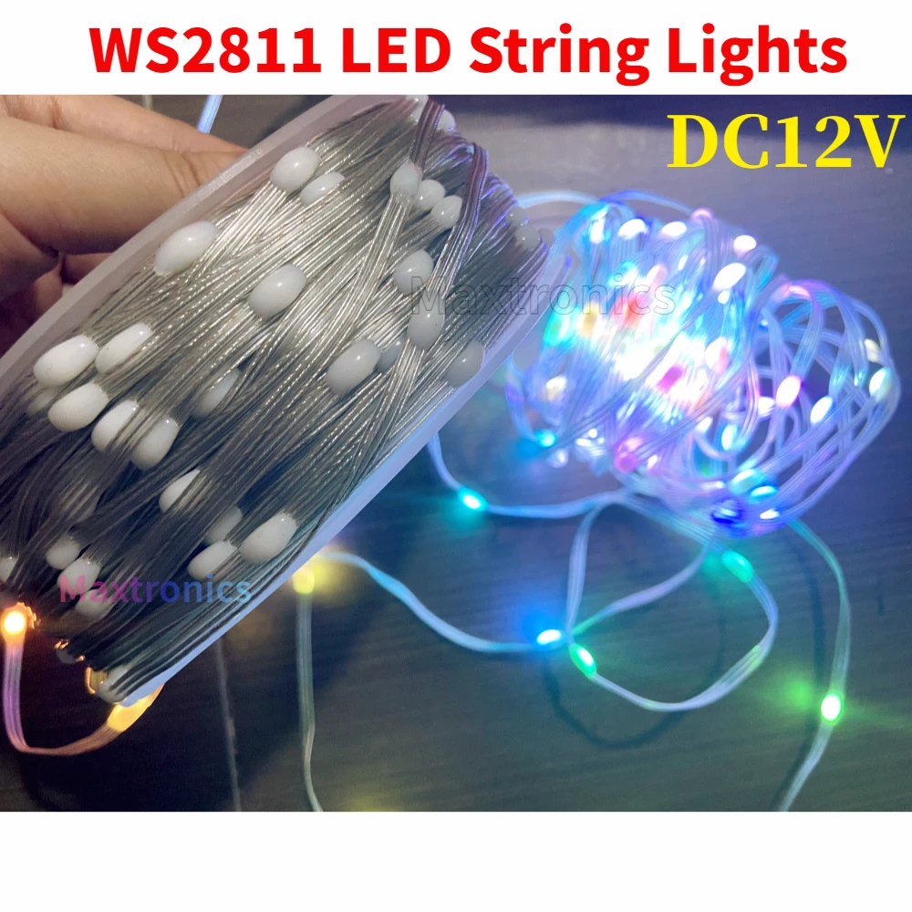 Imagem -04 - Luzes de Corda de Fadas Inteligentes para Decoração de Natal Coloridas Espaçamento Rgb Endereçáveis Ip67 Dc12v 10003000 Pcs 15 mm 20 mm 25 mm 30 mm 50 mm 100 Milímetros