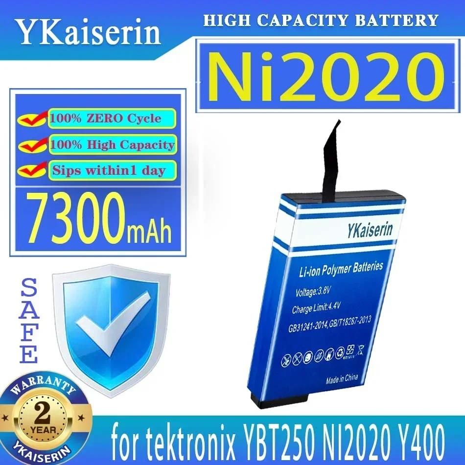 

Test Equipment Battery Fast Charging For Tektronix YBT250 NI2020 Y400 Ni2020 For 7300mAh
