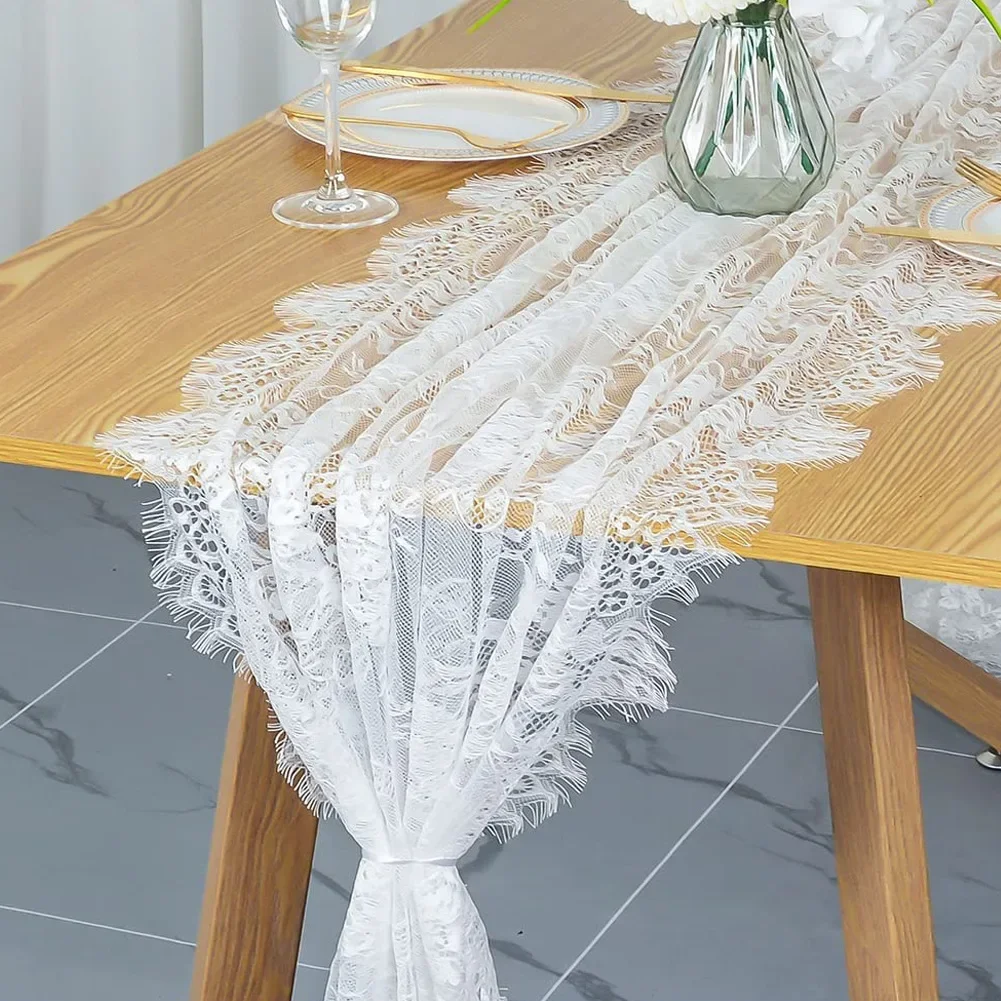 Vintage Floral Lace Table Runner 2