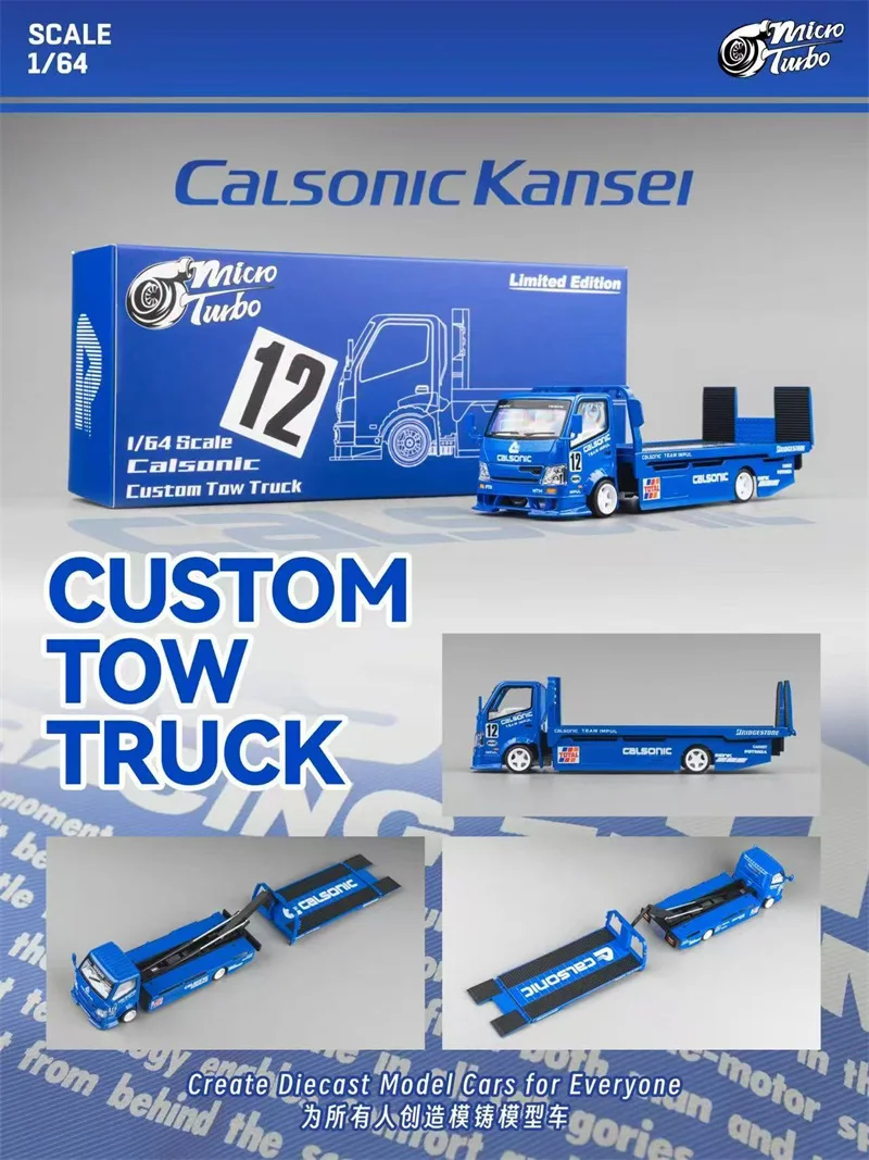 [PreSale] Micro Turbo 1:64 costom tow truck Calsonic Kansel Diecast Model Car