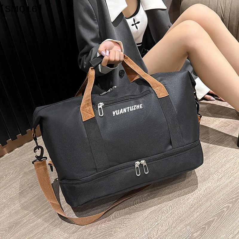 Unisex Sports Handbag Fitness Bag Expandable Travel Bag With Large Capacity Perfect For Gym Weekend Trips Versatile【SMQ】