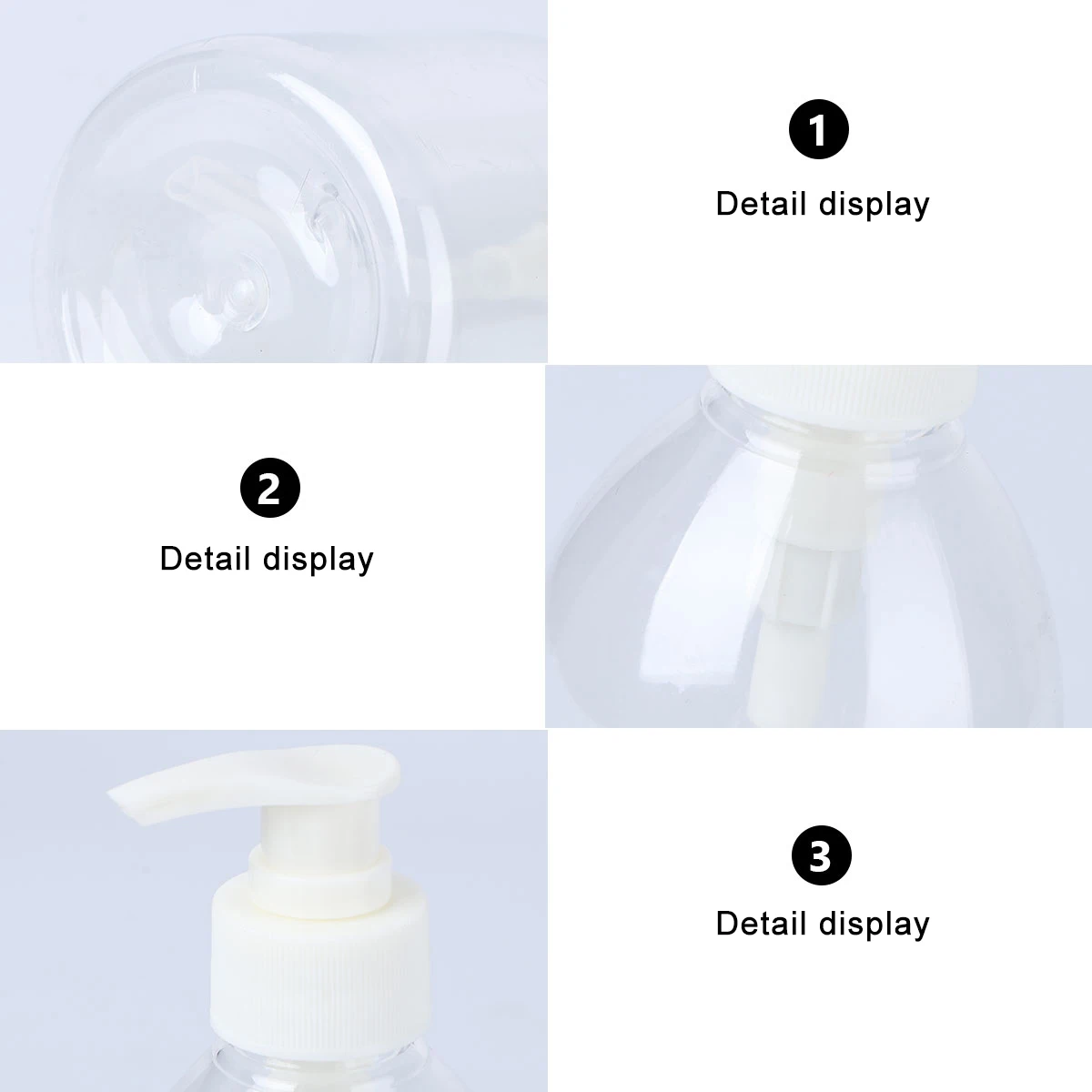 

4Pcs Alcohol Plastic Empty Bottles Durable Material Creative Dispensing Soap Storage Home Office Refillable Clean