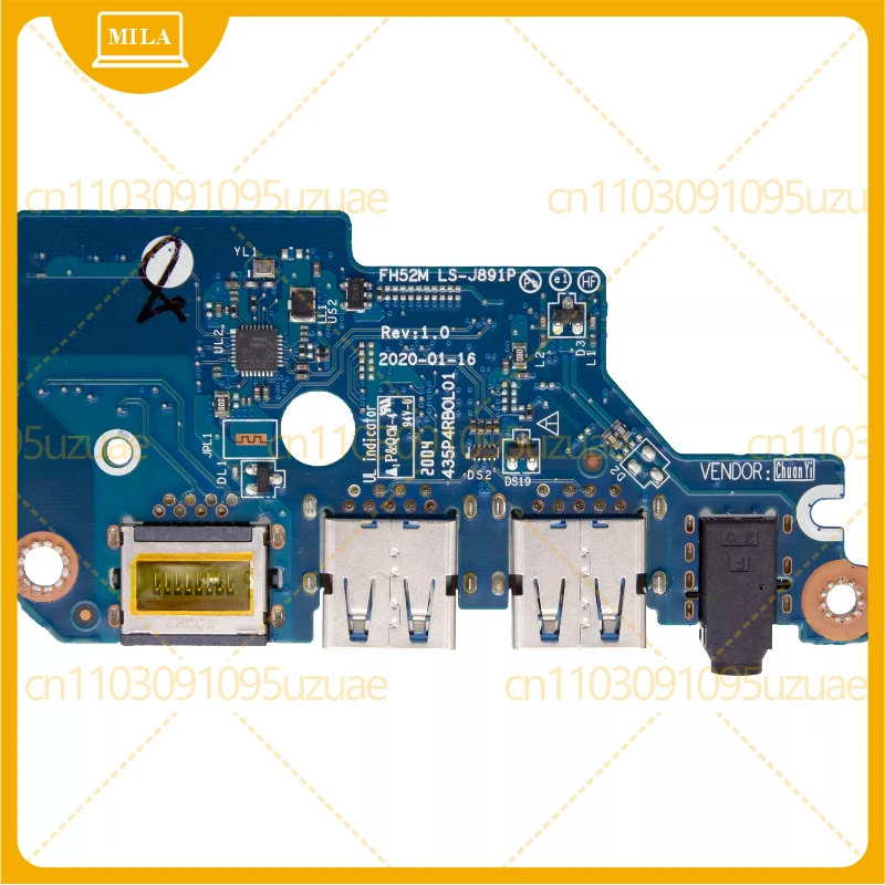 For Acer Helios 300 PH315-53-72 RJ45 USB Interface LS-J891P