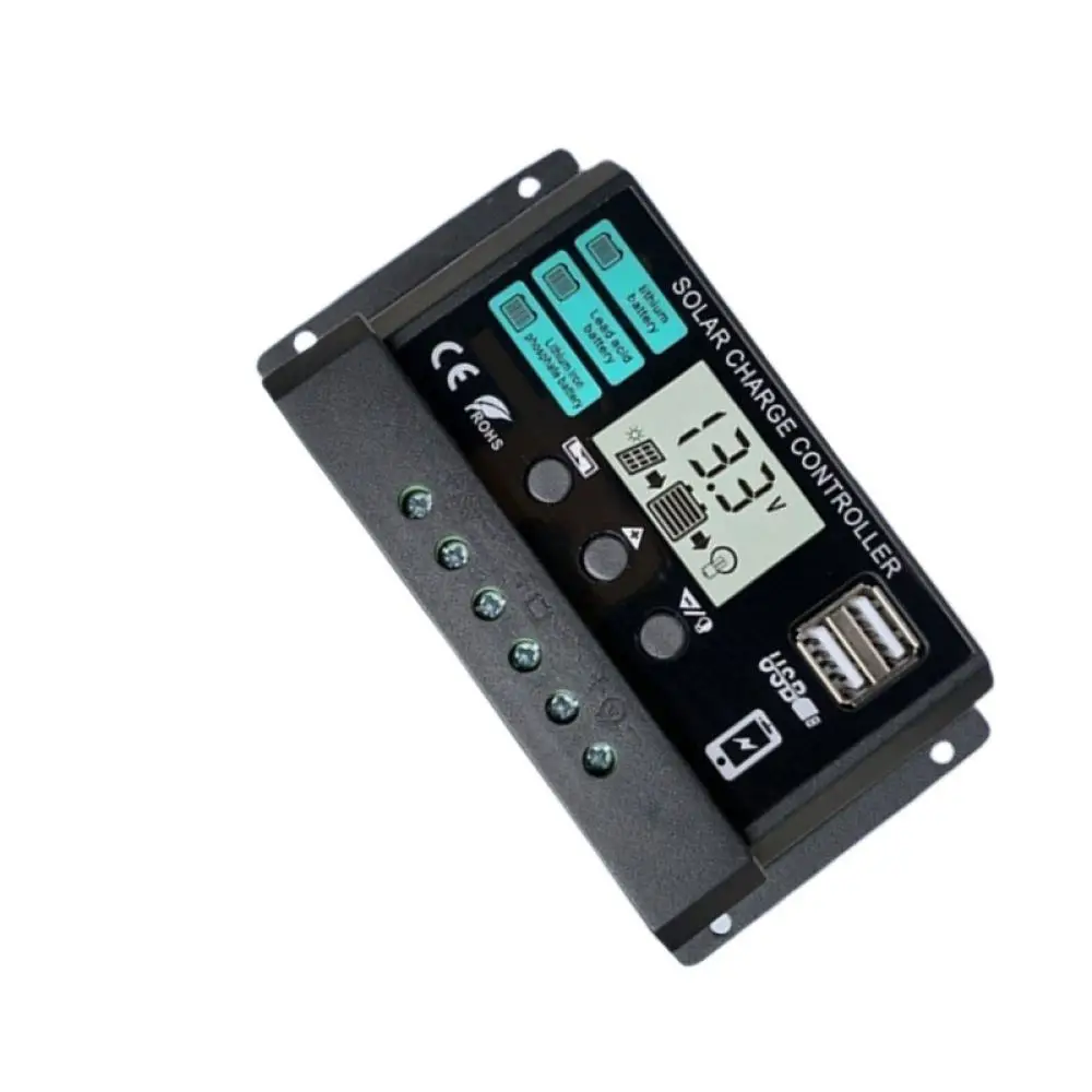 Flexible Solar Charge Controller For Photovoltaic Battery Banks 12V 24V Auto Regulator Current Protection Manager Unit
