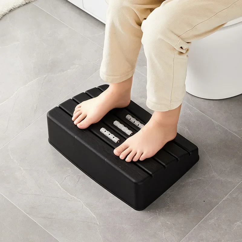 Feet Stool Chair Under Desk Footrest Foot Resting Stool With Rollers Massage Foot Stool Under Desk For Home Office Toilet