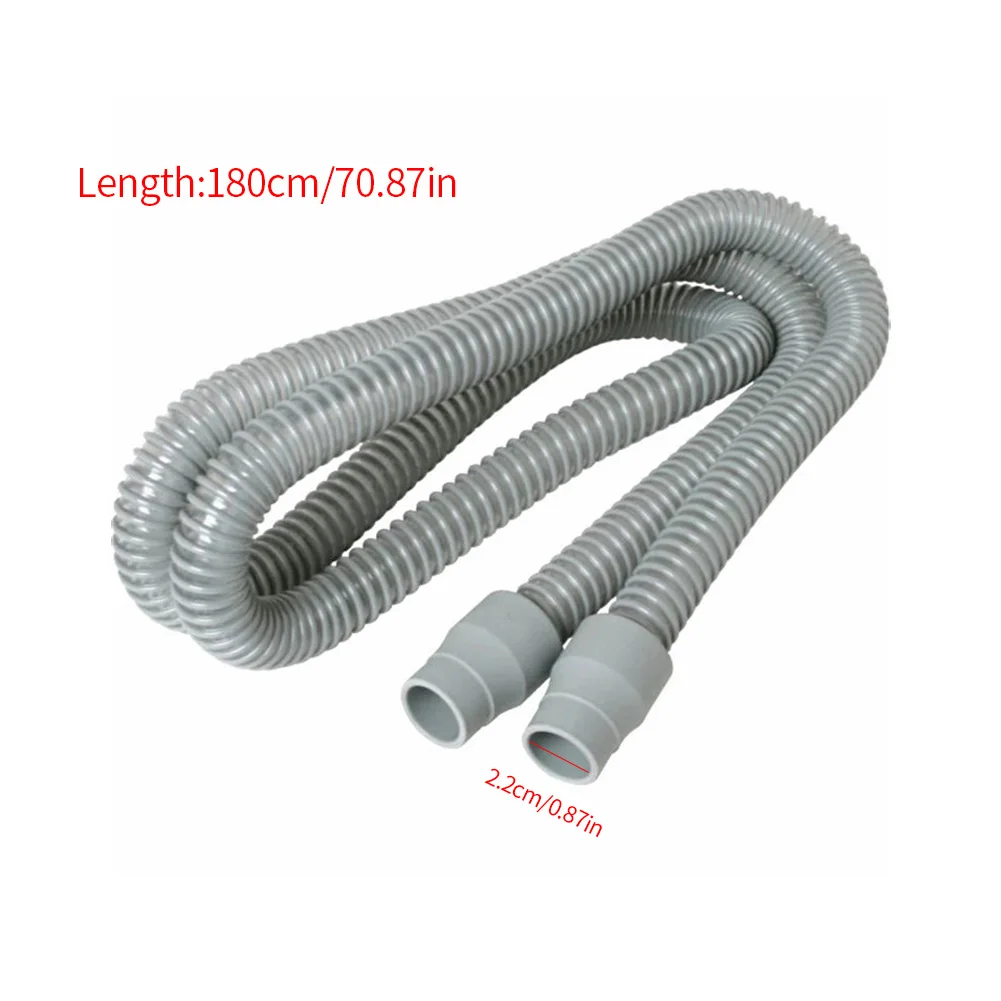 CPAP Tubing Flexible Hose Pipe For Sleep Apnea Snoring Shrink 180cm Long Connect  With CPAP And Breathing Mask Ventilator Access