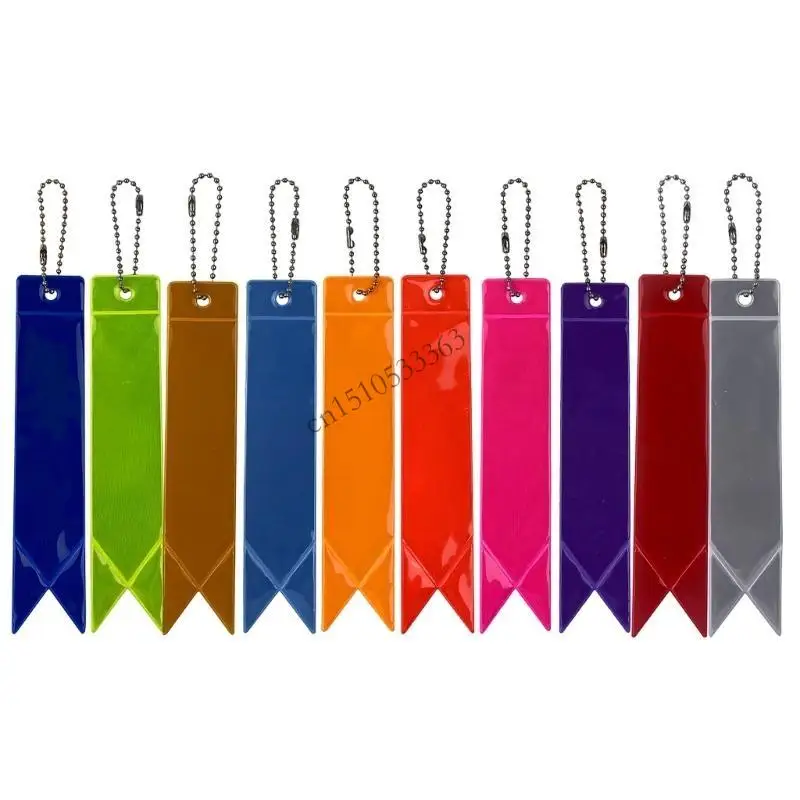 

090E Многоцветный светоотражающий брелок для рюкзака с высокой видимостью, отражатели, бирки, светоотражающие бирки для рюкзака,