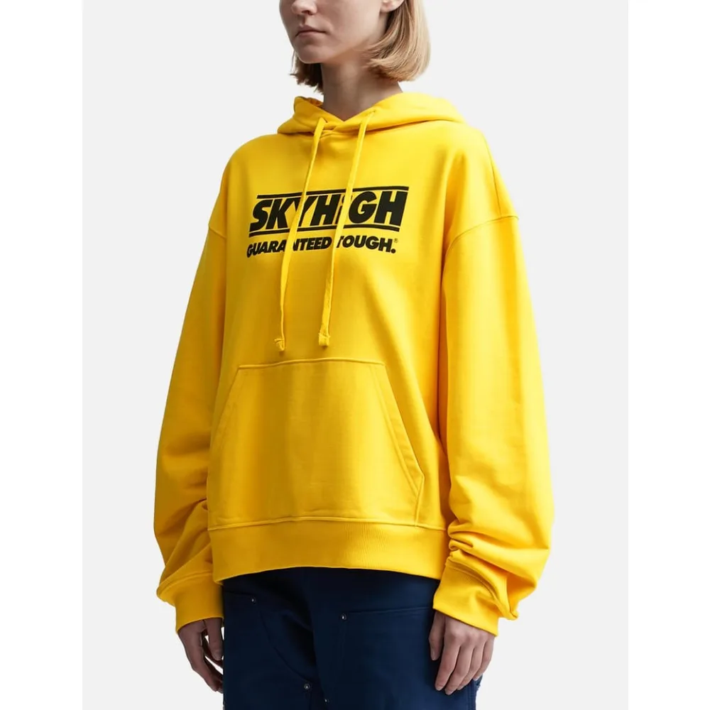 American Trendy Brand Sky High Hoodie Women's Daily Casual Sweater Pure Cotton Fleece Autumn and Winter Pullover