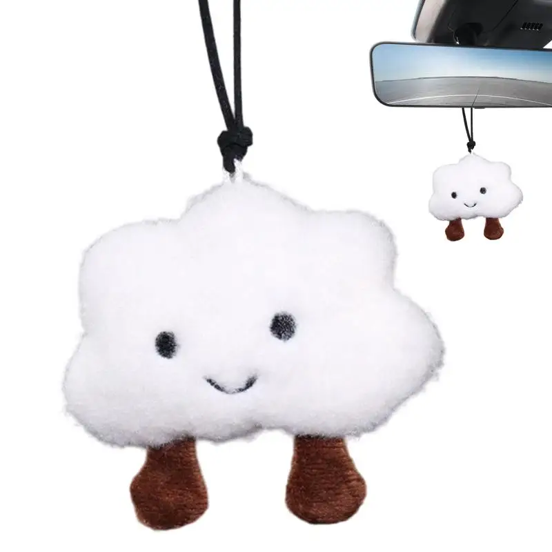 Cartoon Car Pendant Auto Cartoon Rearview Reflector Ornament Soft Colors Vehicle Interior Decoration For RVs Trucks Sedans Small