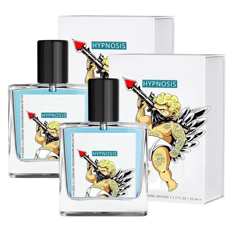 Men Perfume 2 Pieces Charm Fragrance Long Lasting Body Perfume Scented Mist Body Fragrance Spray Increase Confidence