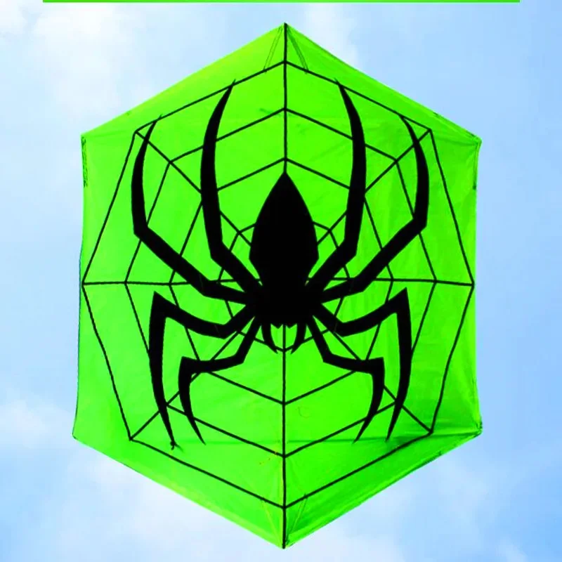 free shipping spider kite flying for adults handle outdoor toys parachute kites hexagonal kite moscas open better kites factory