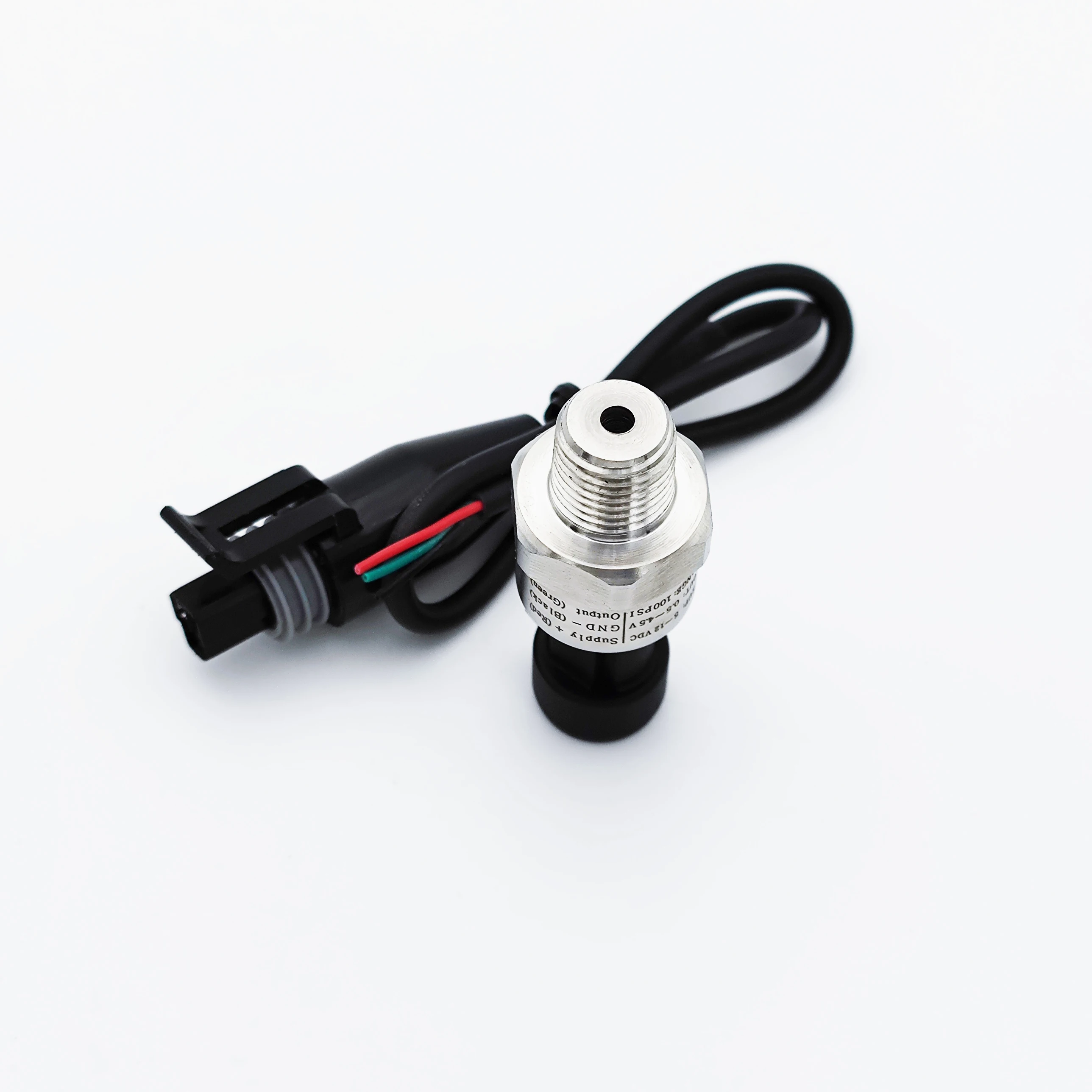 pressure sensor transducer transmitter for water oil fuel gas air 1/4NPT 5-12V ceramic sensor stainless steel 5-300psi optional