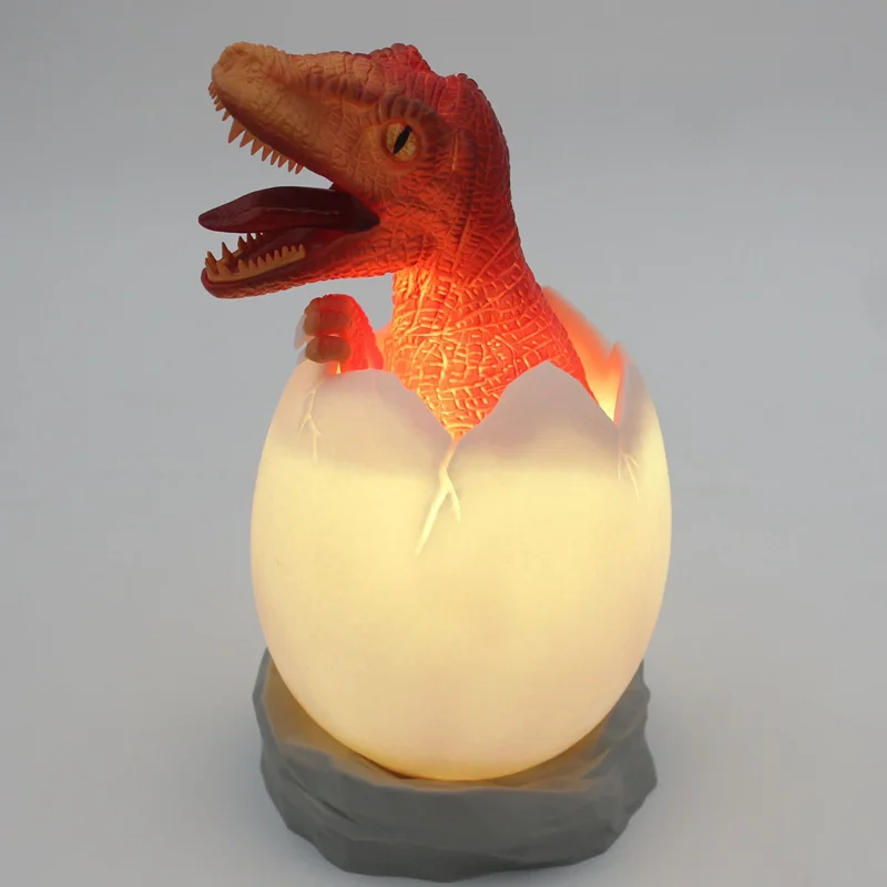 Dinosaur Egg Night Light para Crianças, Toque ou Controle Remoto, Lâmpada Atmosfera, Luz Ambiente, Novidades, Quarto, Cabeceira, Presente