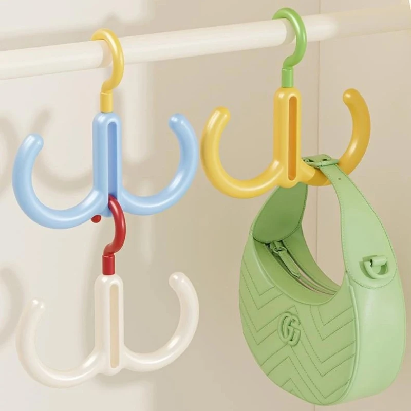 Dopamine Rotating Hook, Household Multifunctional Clothes And Hat Hook, Can Be Connected In Series For Storage, Shoe Drying Rack