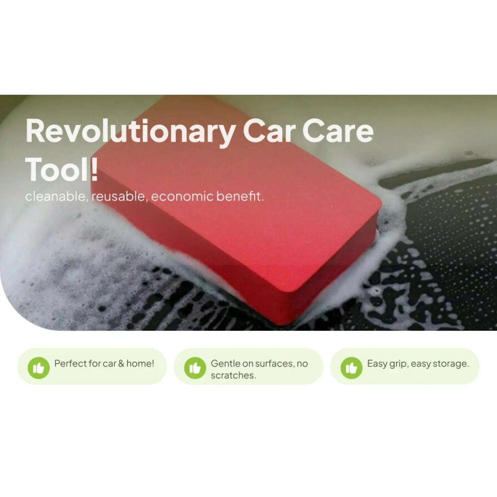 

3 шт., высококачественная глиняная губка для полировки