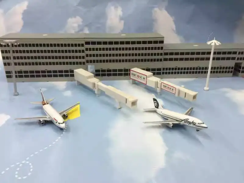 1/400 nova chegada preço especial de plástico fundido aeroporto terminal cena modelo acabado produto exibição coleção presente brinquedos