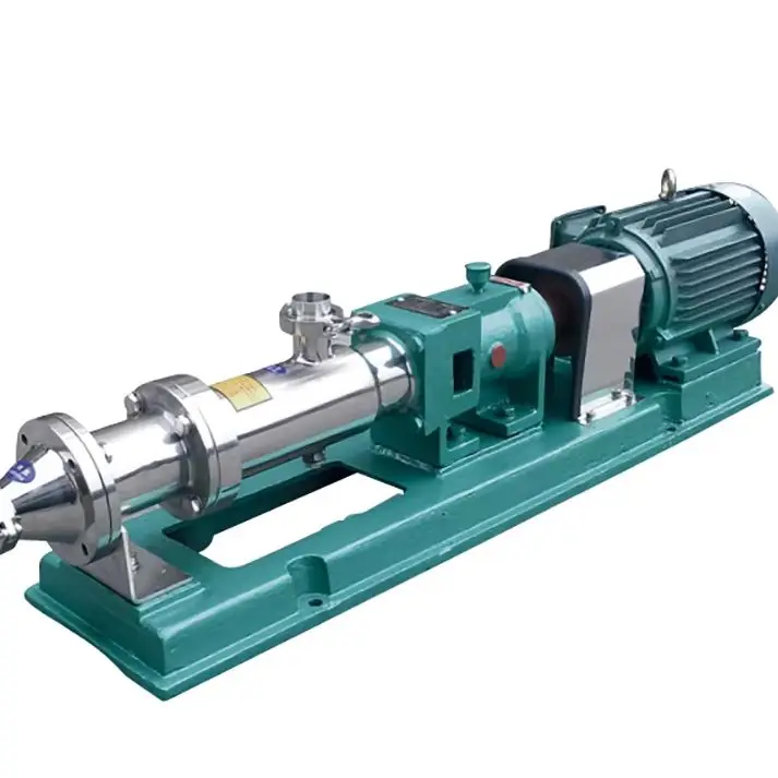 Stainless Steel Screw Pump 0.55kw 380v for Thick Slurry Honey Sauce Rice Syrup Transfer Sludge Single Screw G10-1