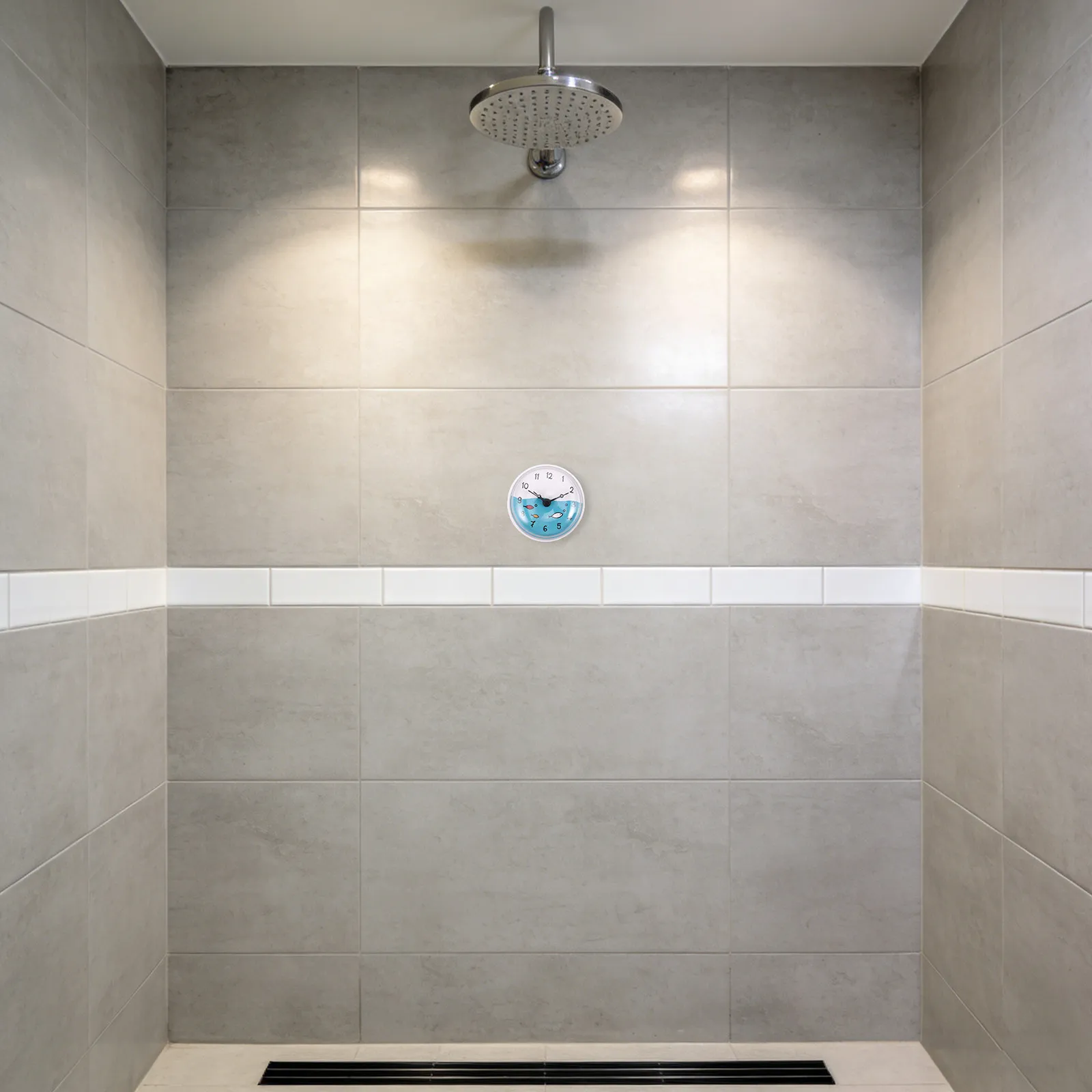 Waterproof Bathroom Shower Clock Timer Suction Cup Wall Clock for Home Office Kitchen Bedroom Bathroom Decor Shower Timer