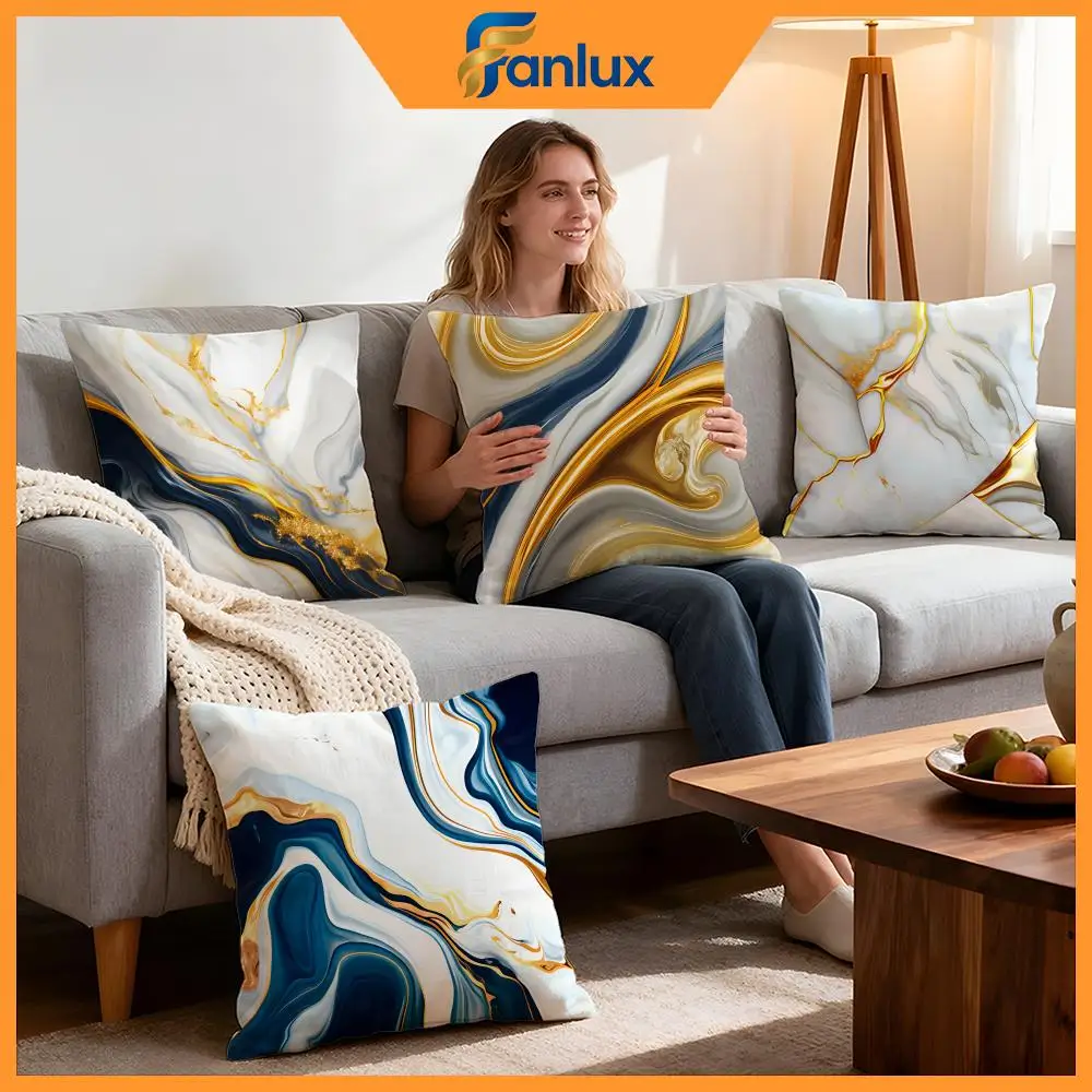 Style High-end Texture Cushion Cover 4Pcs Decorative Covers Soft Cushion Case for Sofa Couch Decor 40x40 45x45 Pillowcases